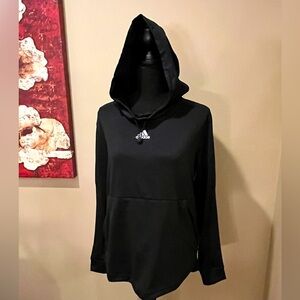 Adidas Black Lightweight Hoodie, size M